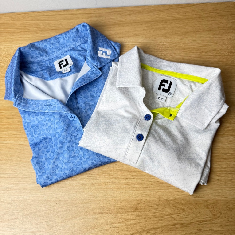 Lot Of 2 FootJoy Golf Polo Shirt Womens XS Performance Country Club Tennis